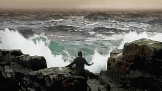 Rompiendo las olas
