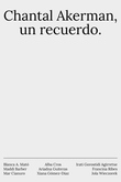 Akerman, un recuerdo